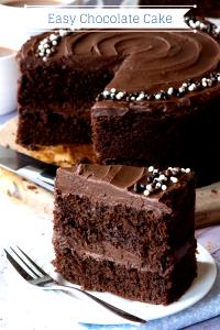 1 Cake, 2-layer (8" Or 9" Dia) Chocolate Cake (Without Frosting)