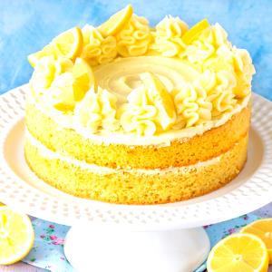 1 cake (26 g) Lemon Cakes with White Icing