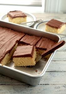 1 Cake (42 Oz, 7-1/2" Dia, 2-3/8" High) Chocolate Frozen Yogurt and Cake Layer with Icing