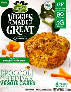 1 cake (57 g) Broccoli Cheddar Veggie Cakes