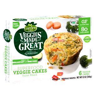 1 cake (65 g) Superfood Veggie Cakes