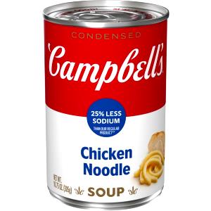 1 Can (10.5 Oz), Prepared To Directions Reduced Sodium Chicken Rice Soup (Prepared with Milk, Canned)