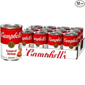 1 Can (10.75 Oz), Prepared Cream Of Shrimp (with Equal Volume Water, Canned)
