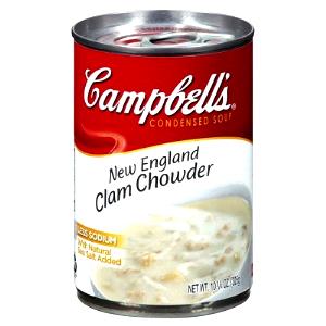 1 Can (10.75 Oz), Prepared To Directions Clam Chowder