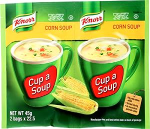 1 Can (10.75 Oz), Prepared To Directions Cream of Corn Soup (Prepared with Water)