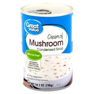 1 Can (10.75 Oz), Prepared To Directions Reduced Sodium Canned Cream of Mushroom Soup (Prepared with Milk)