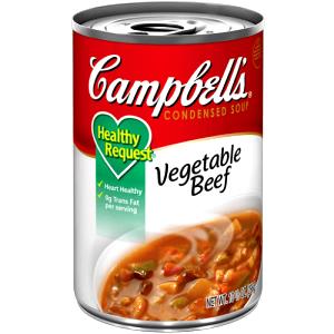 1 Can (10.75 Oz), Prepared To Directions Vegetable Beef Soup (Prepared with Milk)