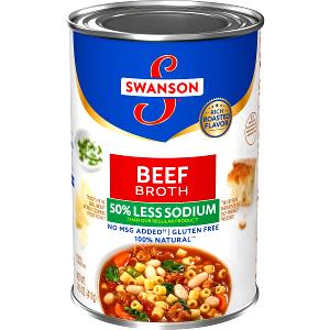 1 Can (10.75 Oz), Ready-to-serve Low Sodium Beef Broth, Bouillon or Consomme (Canned)