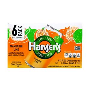 1 can (12 oz) Mandarin Lime Natural Cane Soda