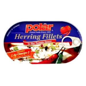 1 can (170 g) Herring Fillets in Hot Tomato Sauce