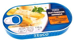 1 can (170 g) Herring Fillets in Mustard Sauce