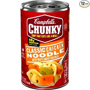 1 Can (19 Oz), Ready-to-serve Chunky Style Chicken Noodle Soup