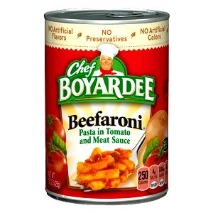 1 can (198 g) Beefaroni (Can)