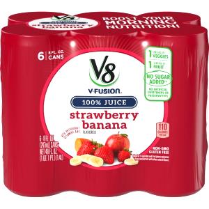 1 can (340 ml) V-Fusion Strawberry Banana Juice (Can)