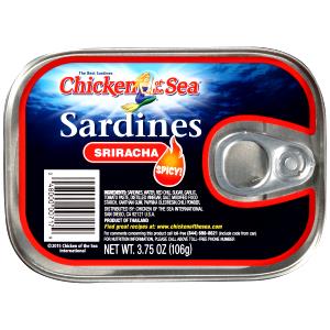 1 can (3.75 oz) Sardines in Sriracha