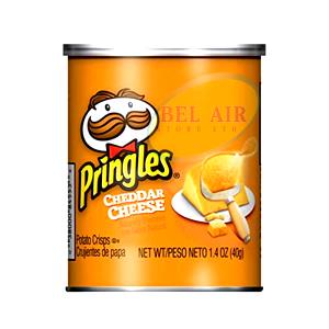 1 can (40 g) Cheddar Cheese Potato Crisps (Can)