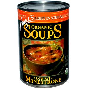 1 can (400 g) Organic Low Fat Minestrone Soup (Can)