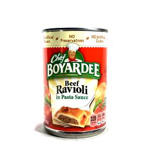 1 can (425 g) Beef Ravioli in Pasta Sauce