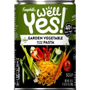 1 can (458 g) Well Yes! Garden Vegetable with Pasta