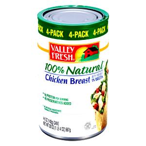 1 Can (5 Oz) Chicken Meat (with Broth, Canned)