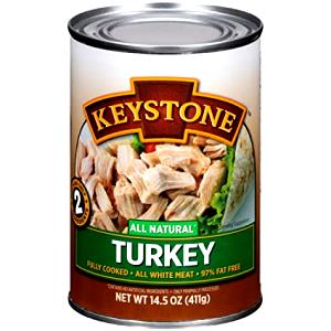 1 Can (5 Oz) Yields Turkey Meat with Broth (Canned)