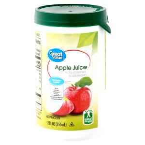 1 Can (6 Fl Oz) Apple Juice (with Added Ascorbic Acid, Frozen Concentrate)