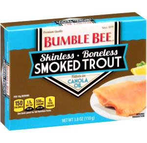 1 can (77 g) Smoked Trout Fillets