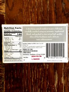 1 can drained (60 g) Smoked Rainbow Trout