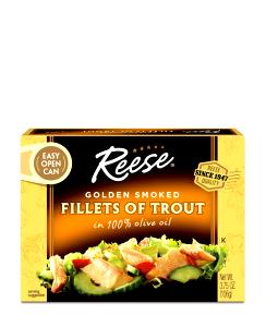 1 can drained (79 g) Golden Smoked Filets of Trout in 100% Olive Oil