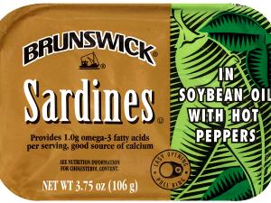 1 can drained (92 g) Sardines in Soybean Oil with Hot Tabasco Peppers