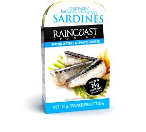 1 can drained (92 g) Sardines in Spring Water