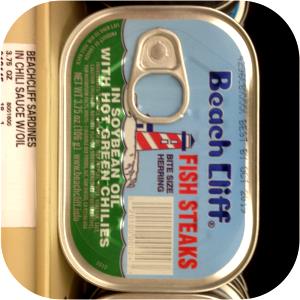 1 can, drained (92 g) Sardines with Hot Green Chilies