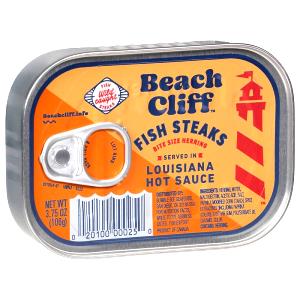 1 Can Fish Steaks In Louisiana Hot Sauce