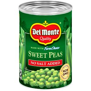 1 Can Green Pea, Canned, No Added Salt