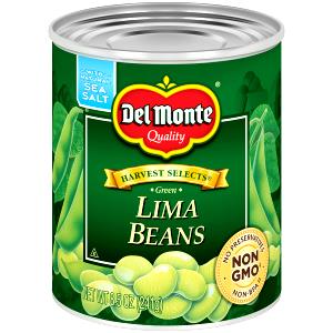 1 Can Lima Bean, Canned, No Added Salt