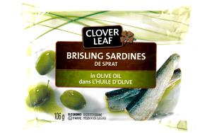 1 Can Sardines, Brisling, In Olive Oil