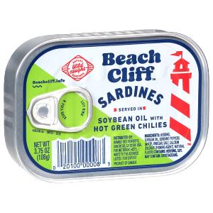 1 Can Sardines With Hot Green Chilies