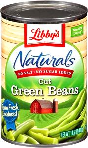 1 Can Snap Bean, No Salt (Green Bean)