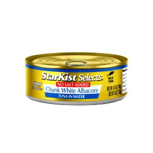 1 Can Tuna, White, In Oil, No Added Salt