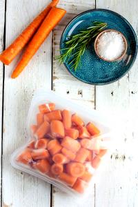 1 Carrot Ball Cooked Carrots (from Frozen)