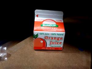 1 carton (118 ml) Orange Juice