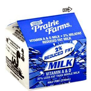 1 carton (236 ml) 2% Reduced Fat Milk