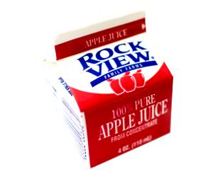 1 carton (4 oz) Apple Juice