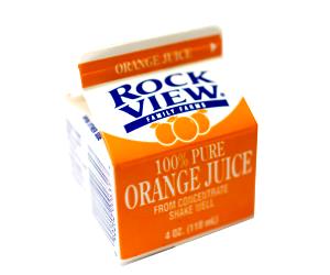 1 carton (4 oz) Orange Juice