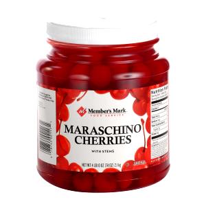 1 Cherry Cherries, Maraschino With Stems