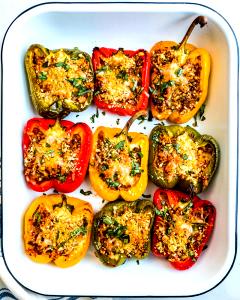 1 Cherry Pepper Cooked Green Peppers (Fat Added in Cooking)