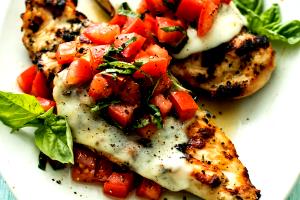 1 chicken breast Grilled Bruschetta Chicken