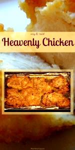 1 chicken breast with topping Heavenly Chicken