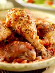 1 Chicken Drumstick With Sauce Chicken or Turkey Cacciatore