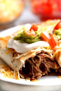 1 Chimichanga Shredded Beef Chimi